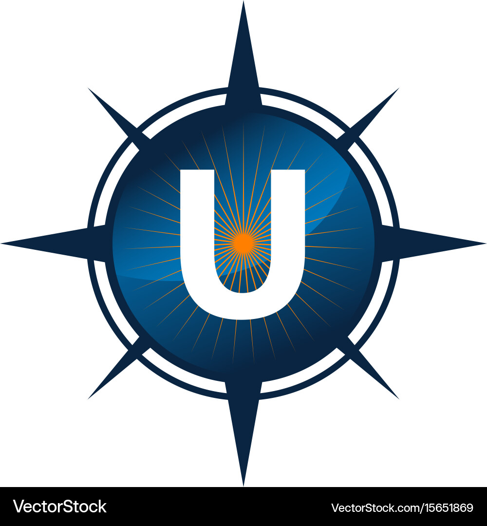 Insights guide initial u vector image