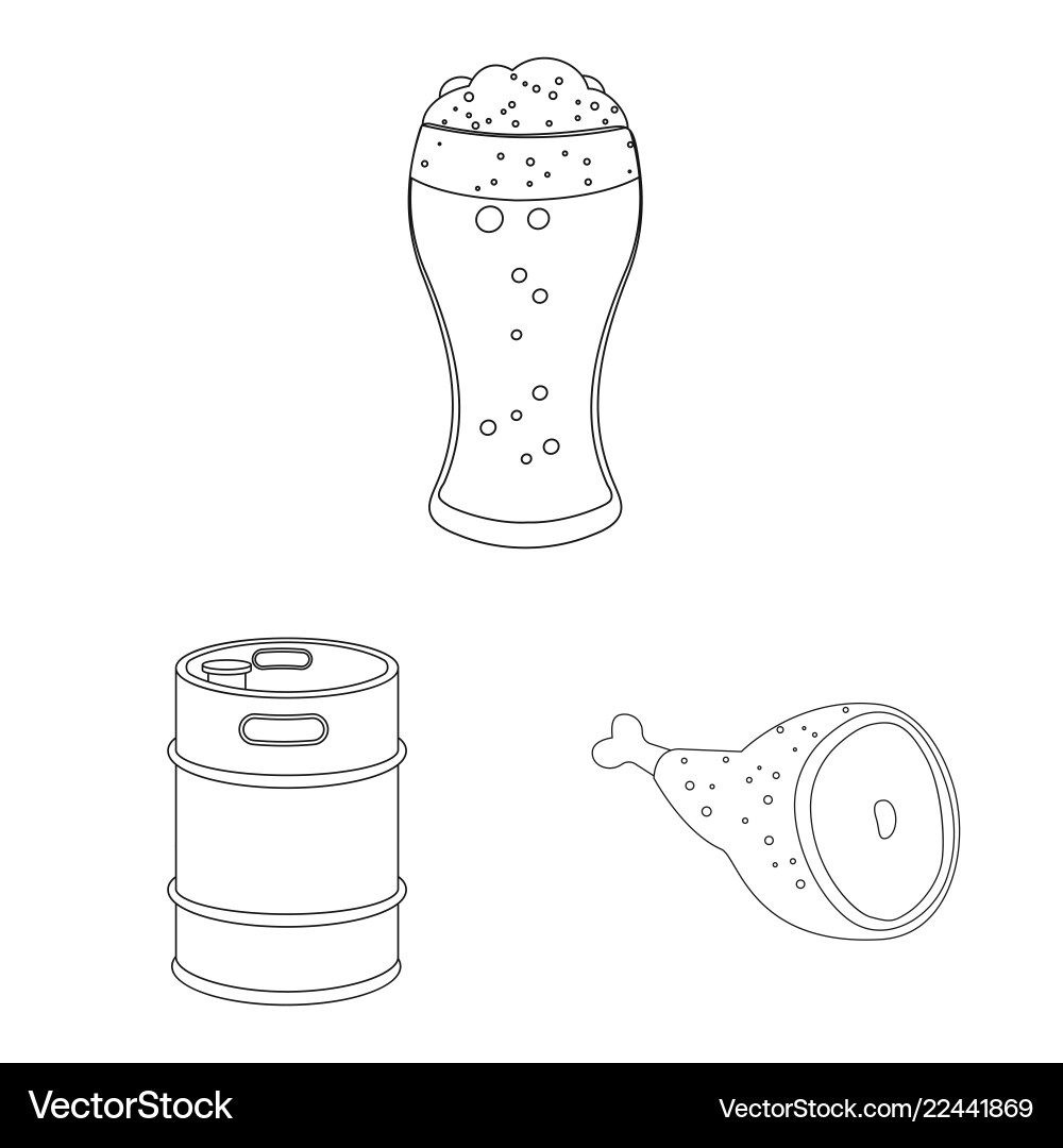 Isolated object of pub and bar icon collection Isolated object of pub and bar icon collection vector image