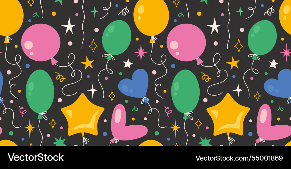 Seamless pattern with various shapes inflatable Seamless pattern with various shapes inflatable vector image