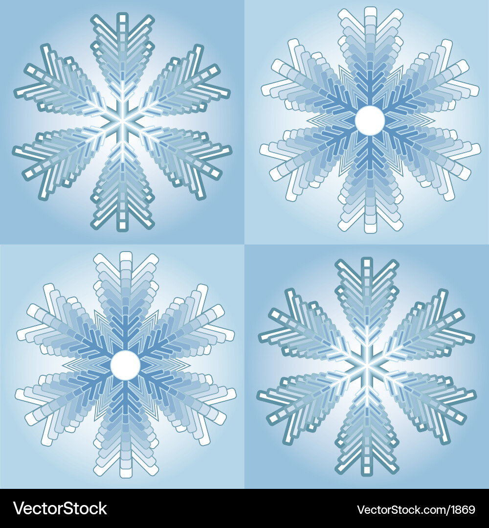 Snowflake background Vector Image
