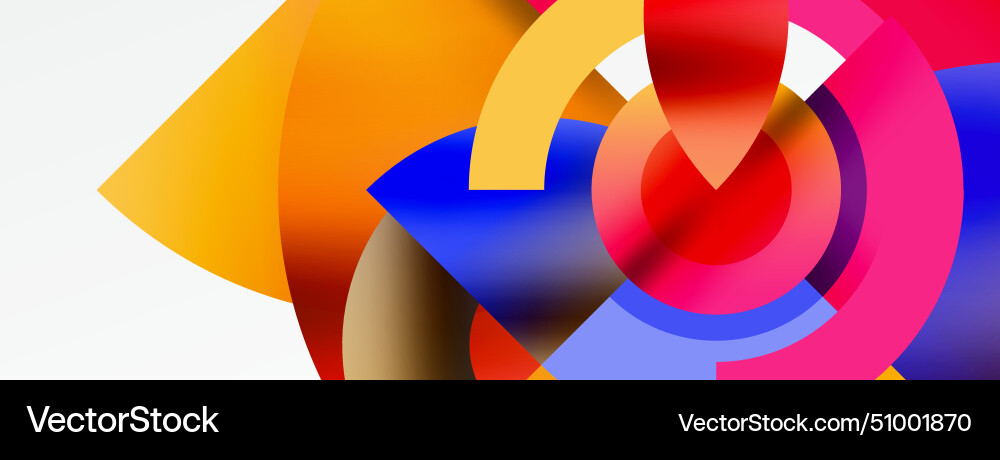 A colorful abstract background with circles Vector Image
