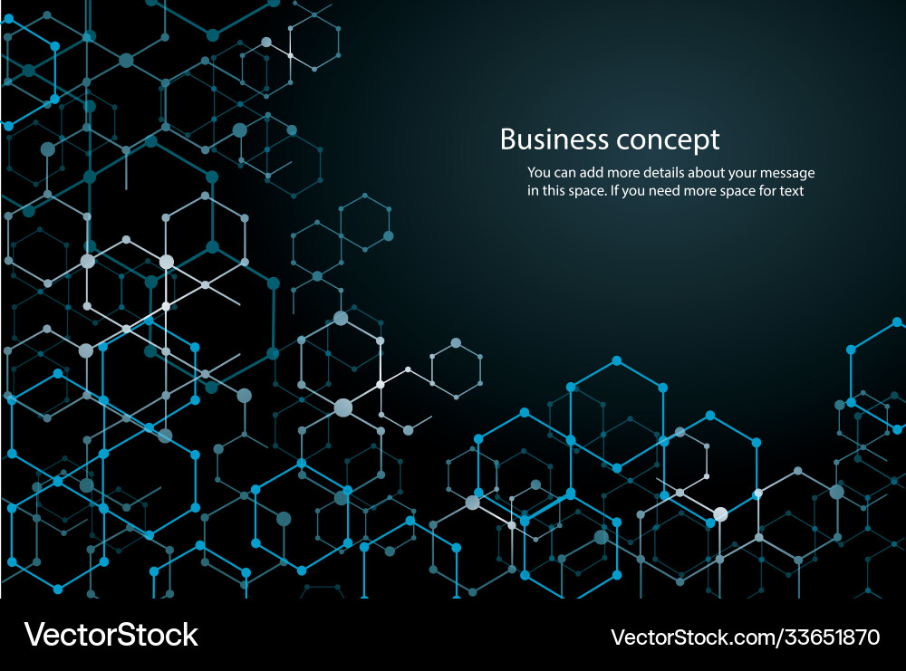 Abstract hexagon background and space for write Abstract hexagon background and space for write vector image