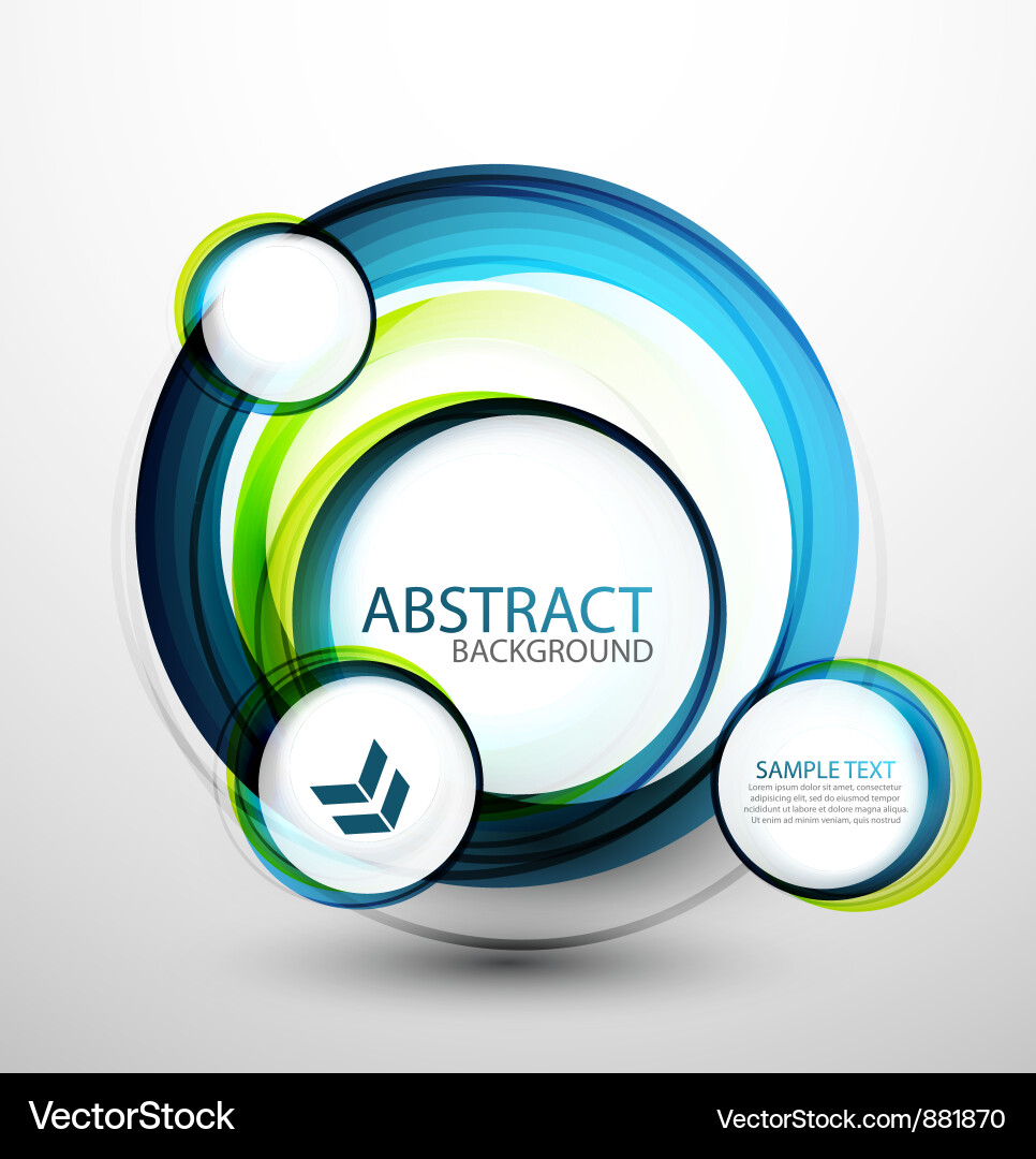 Colorful Gradient Circular Background vector image