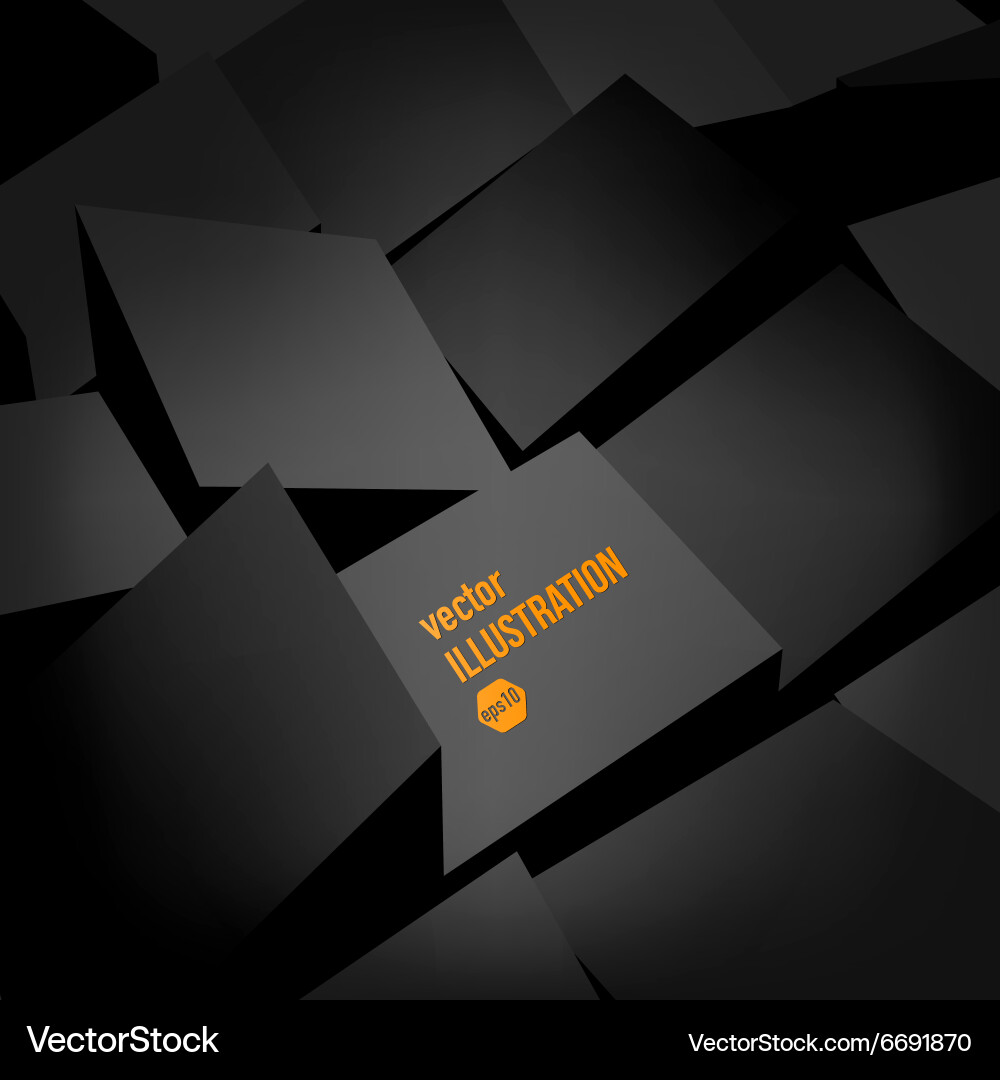 Dynamic 3D Block Background vector image