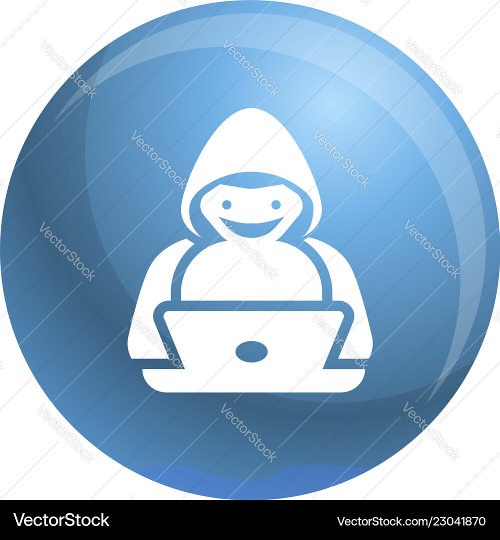 Hacker icon simple style Vector Image