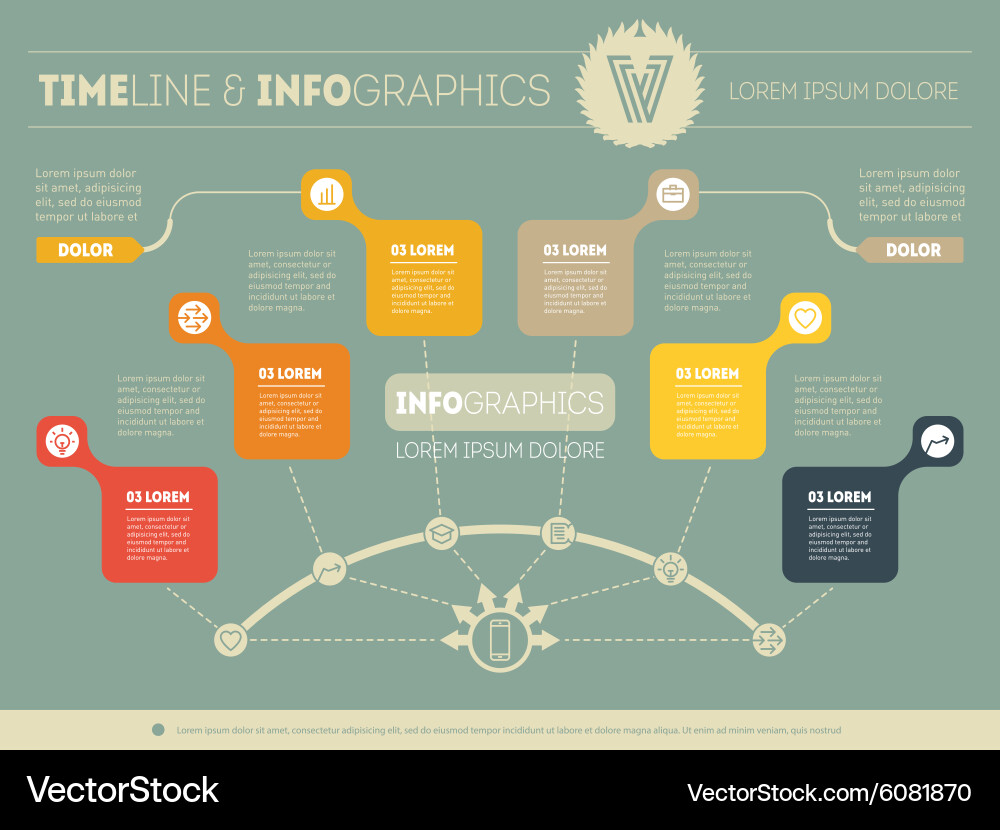 Presentation slide template or business Vector Image