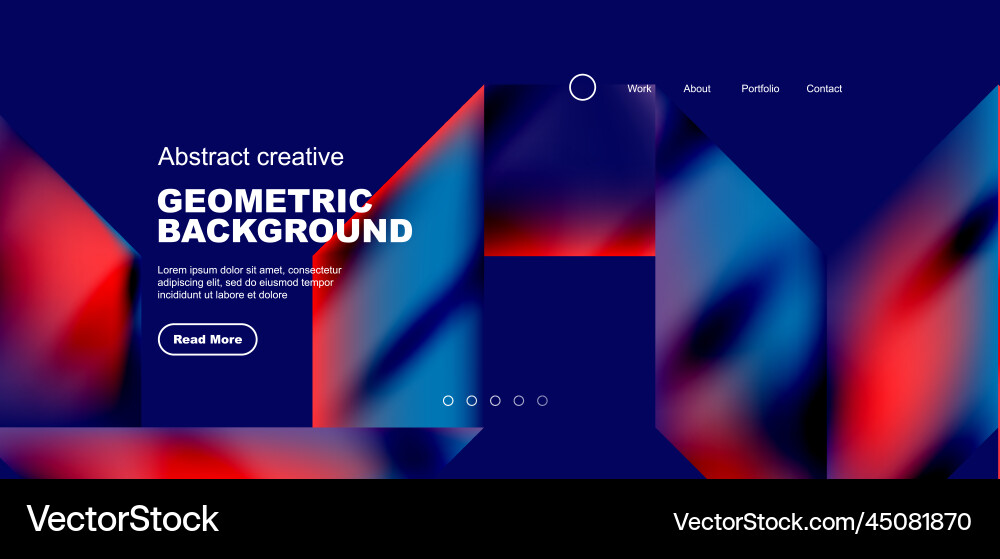 Triangles with fluid gradients abstract landing Triangles with fluid gradients abstract landing vector image