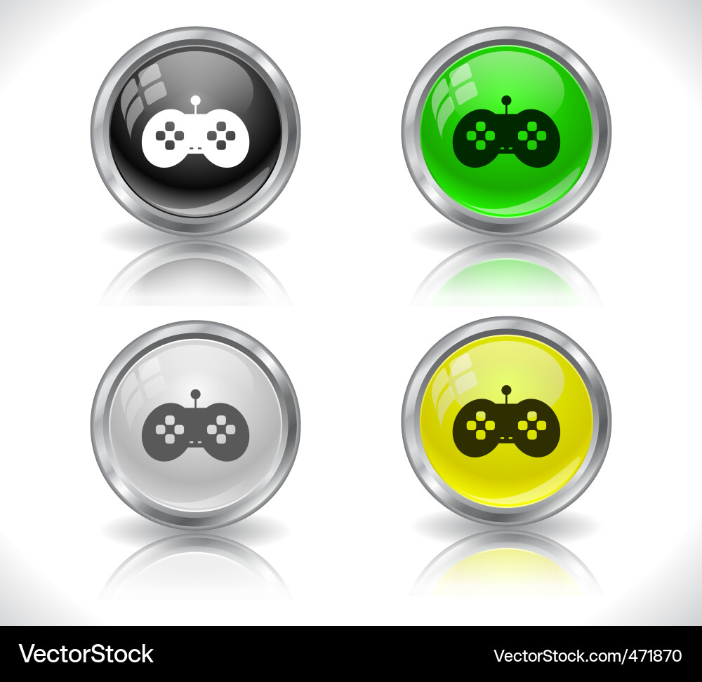 Website buttons vector image