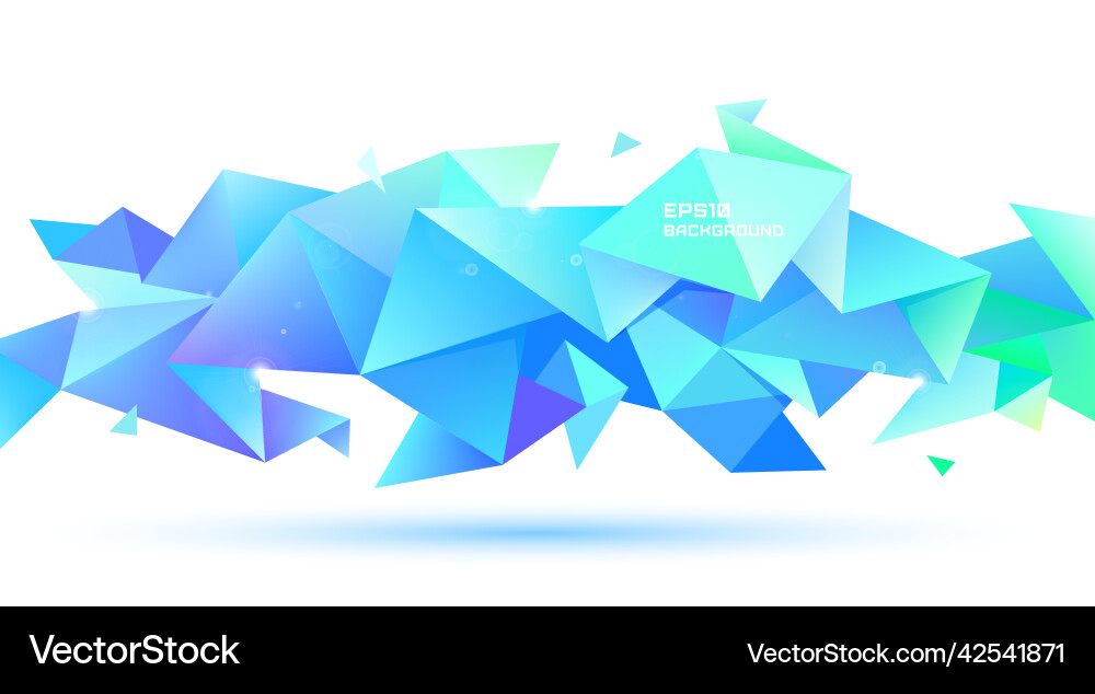 Abstract geometric 3d facet shape use Abstract geometric 3d facet shape use vector image