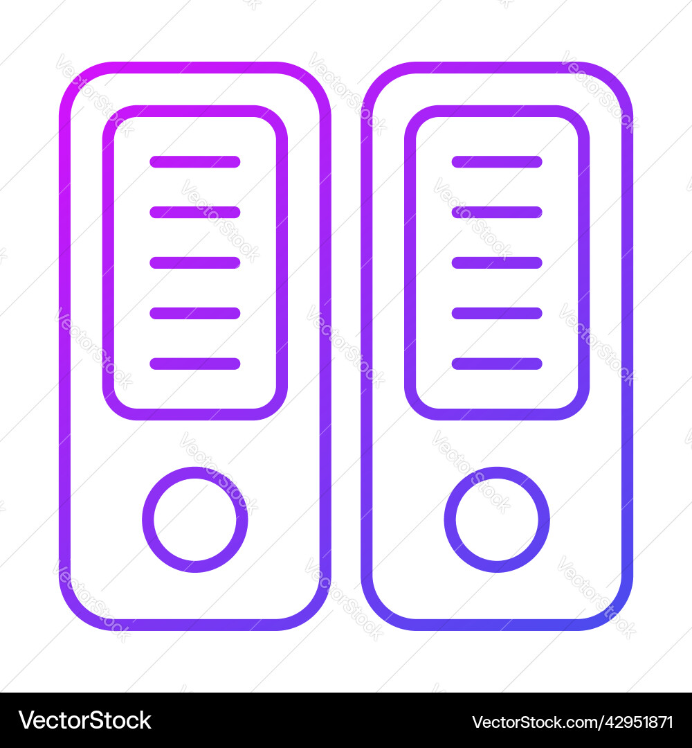File container finance related line icon editable Vector Image