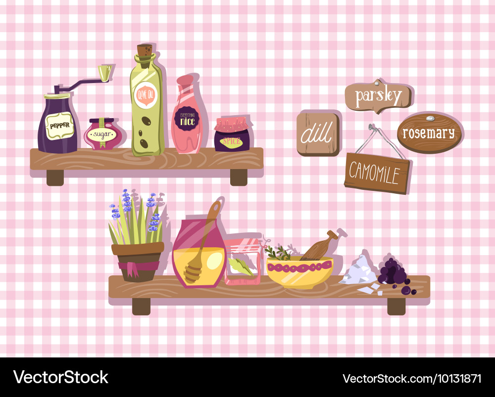 Flat set Vector Image