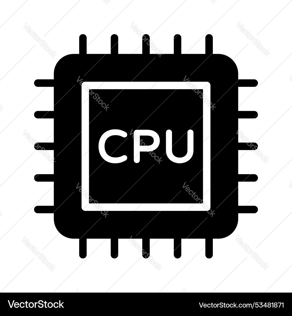 Processor vector image