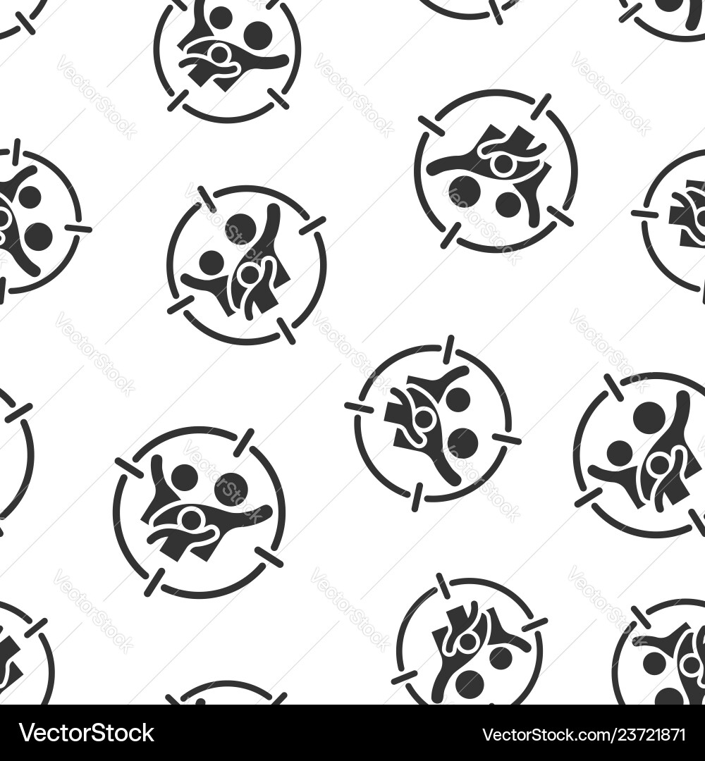 Target audience icon seamless pattern background Target audience icon seamless pattern background vector image