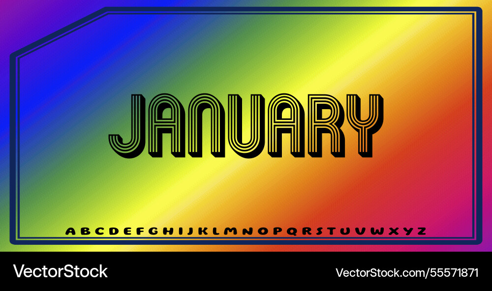 Text effects with editable colors and abstract vector image
