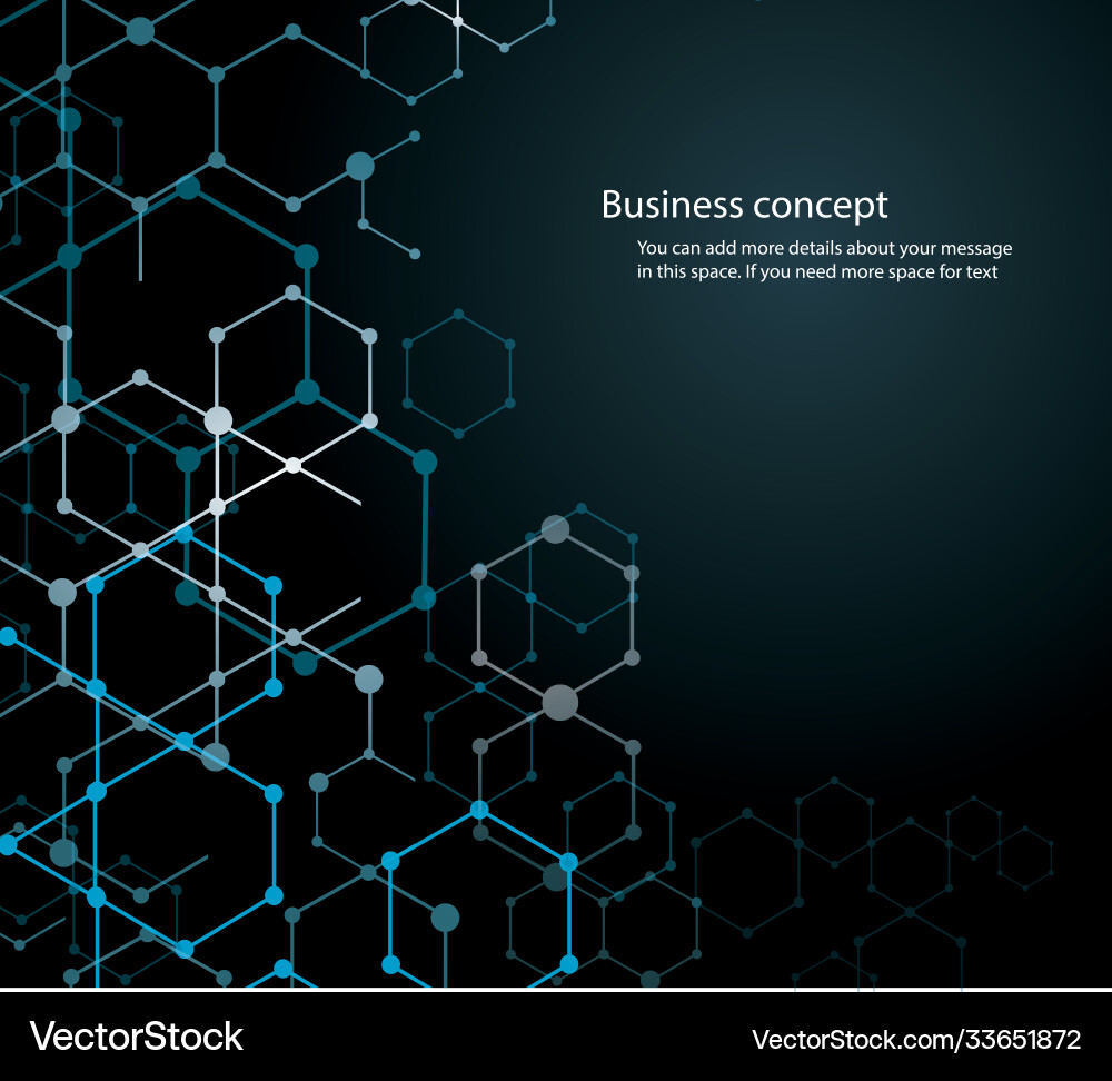 Abstract hexagon background and space for write Abstract hexagon background and space for write vector image