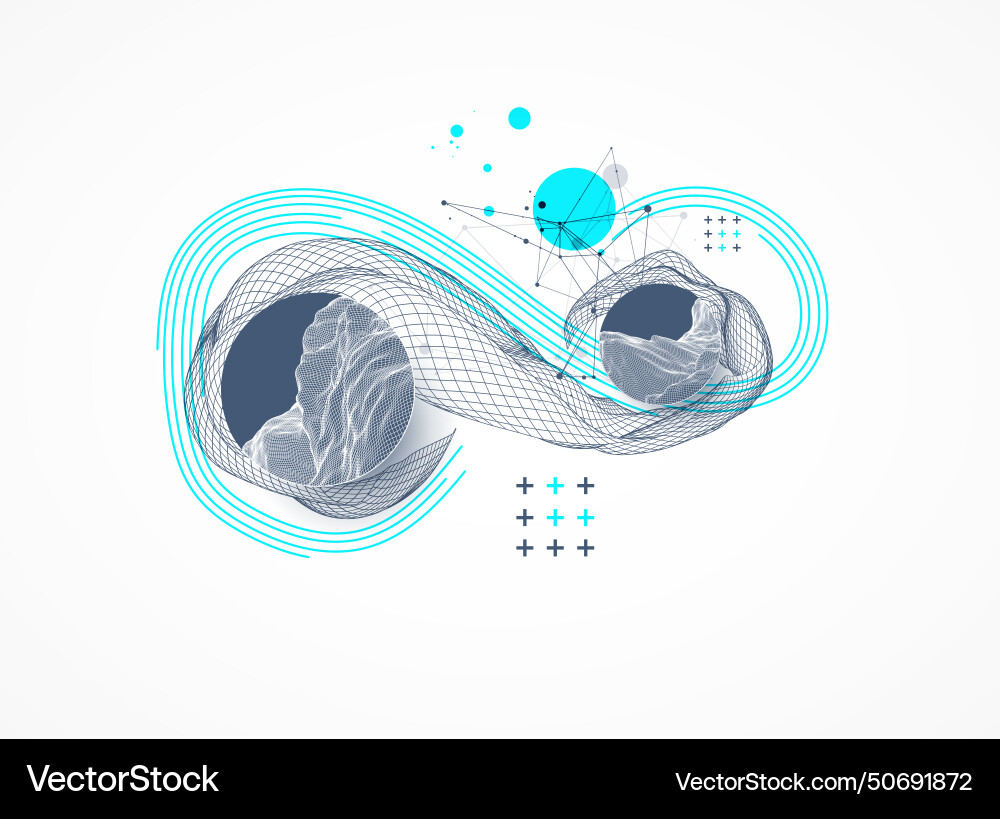 Abstract wave is made in a frame style template Abstract wave is made in a frame style template vector image