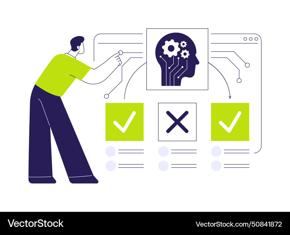 Ai-backed proactive issue resolution abstract Ai-backed proactive issue resolution abstract Vector Image