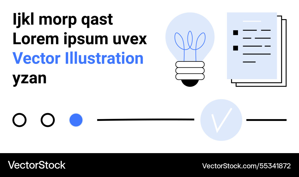 Conceptual design elements with light bulb Conceptual design elements with light bulb vector image