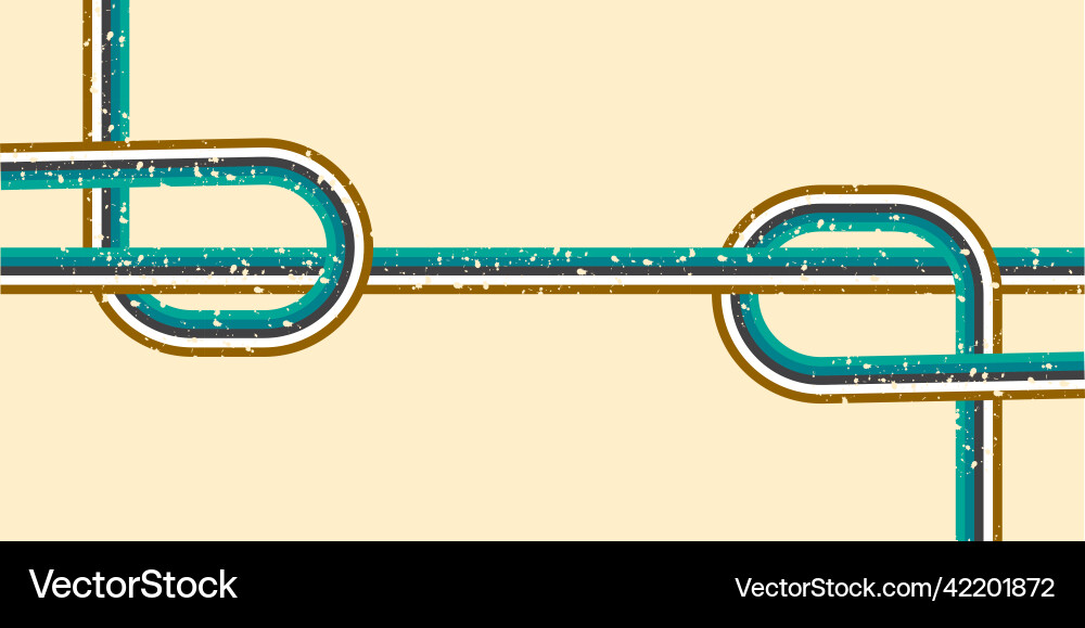 Flat poster with knot pattern element elegant Flat poster with knot pattern element elegant Vector Image