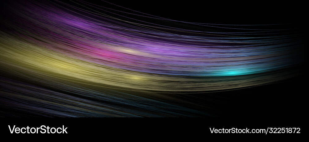 Glowing Abstract Network Lines vector image