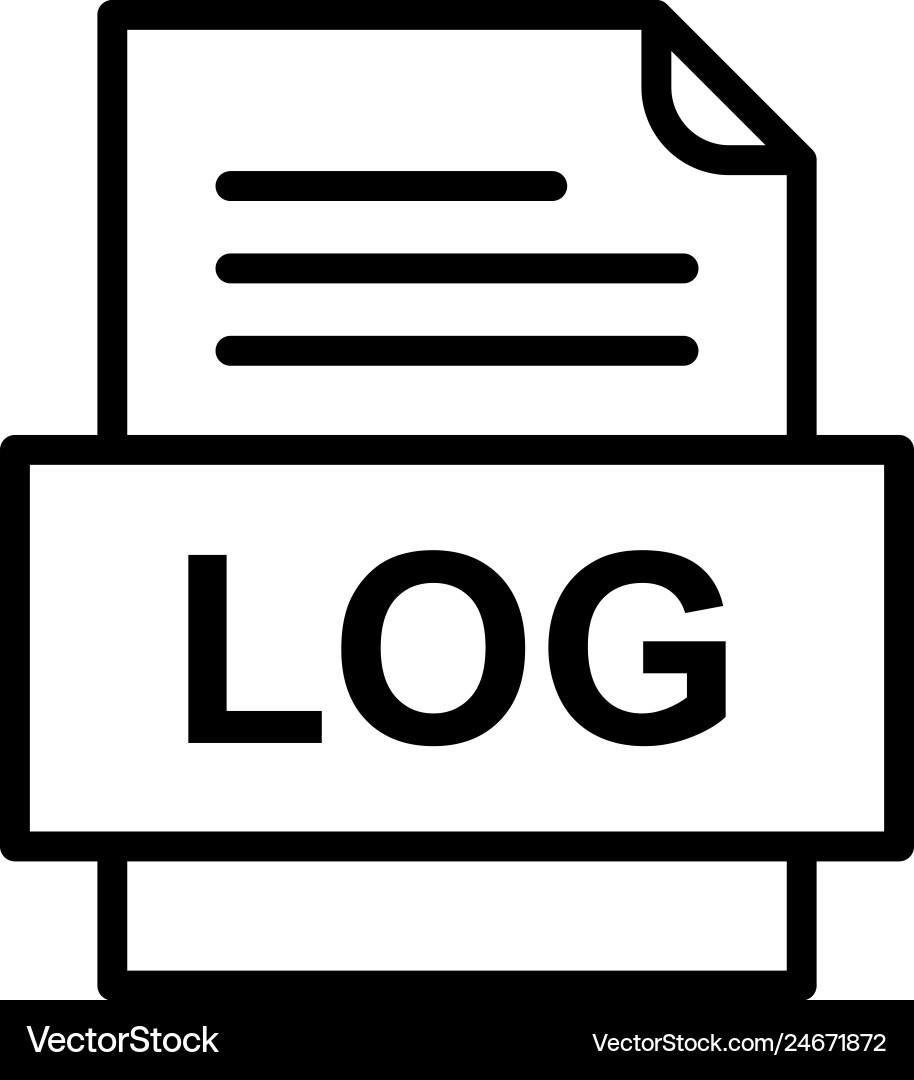 Log file document icon vector image