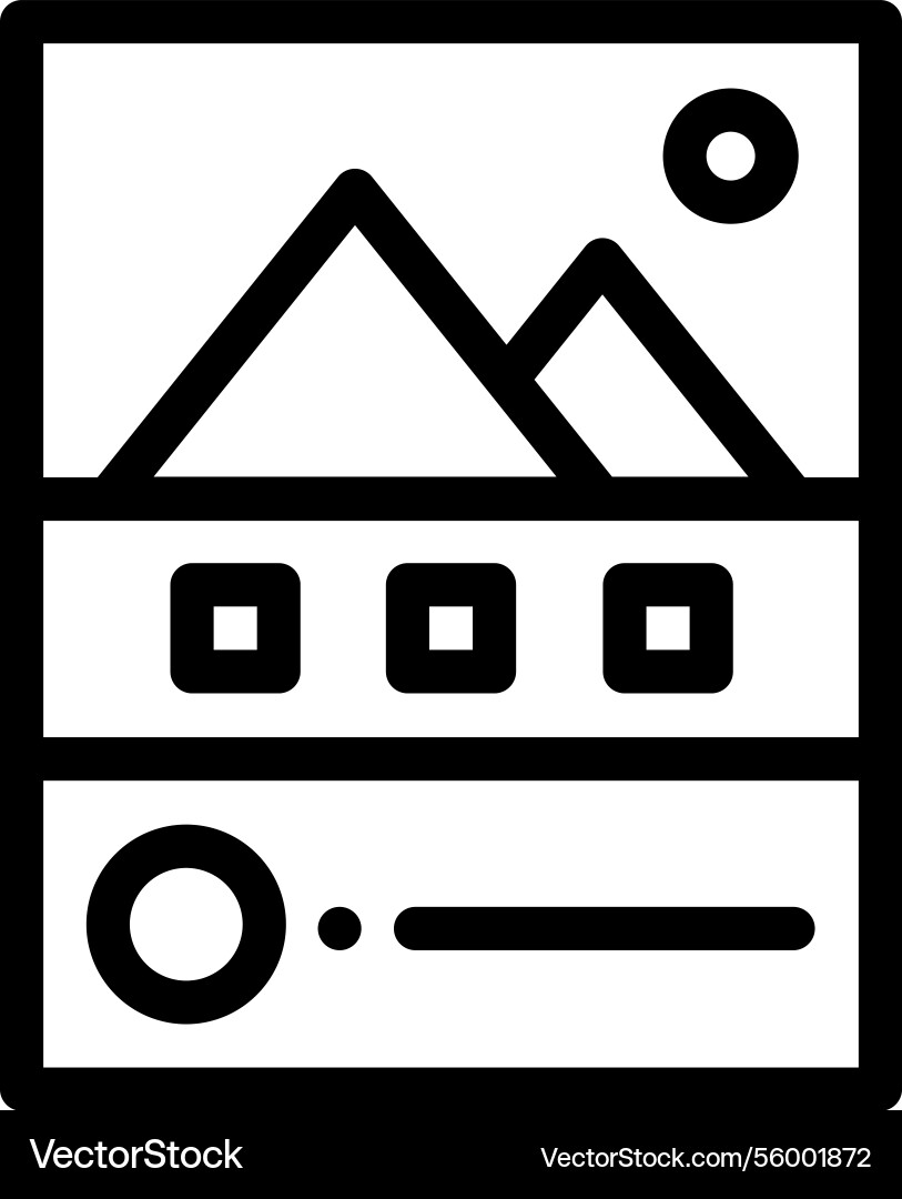 Pager icon thin linear style design isolated Pager icon thin linear style design isolated vector image