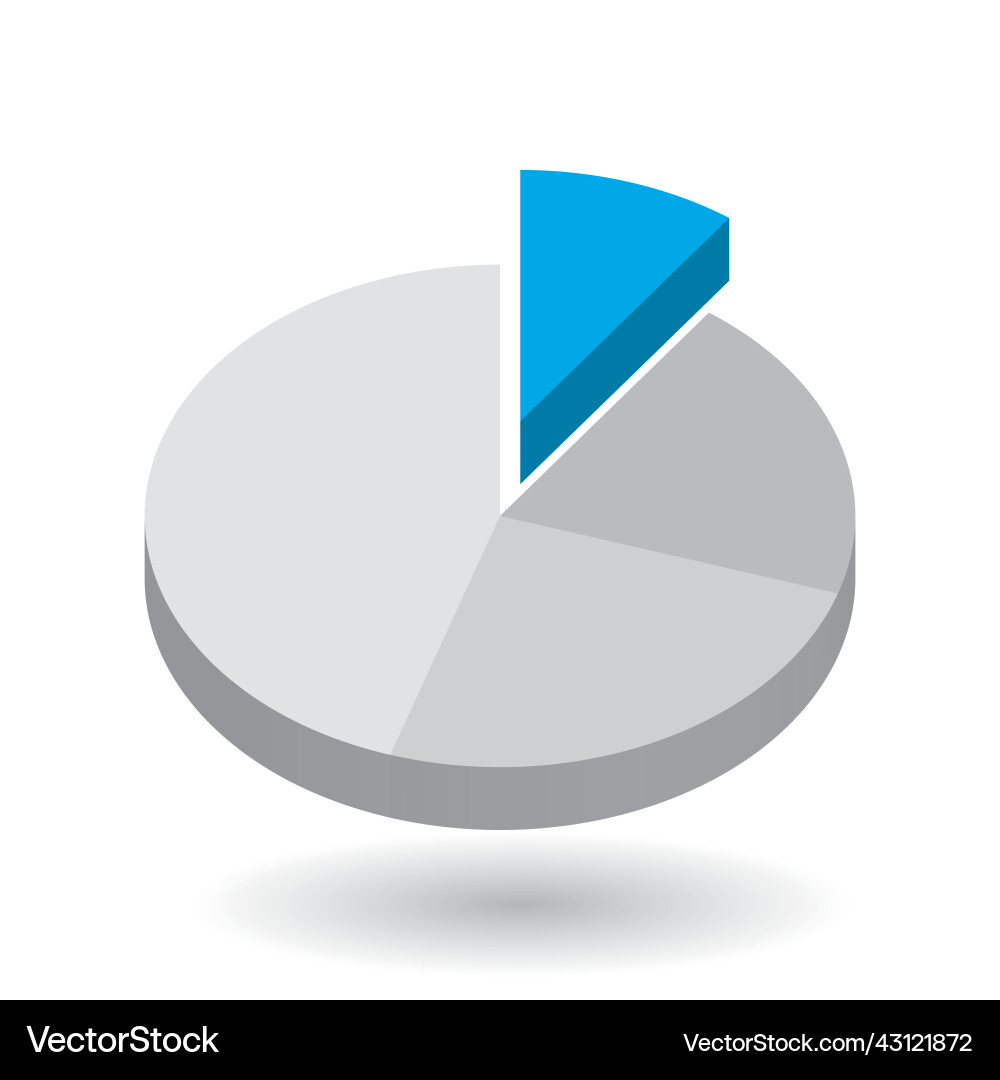 Pie chart design element Pie chart design element vector image