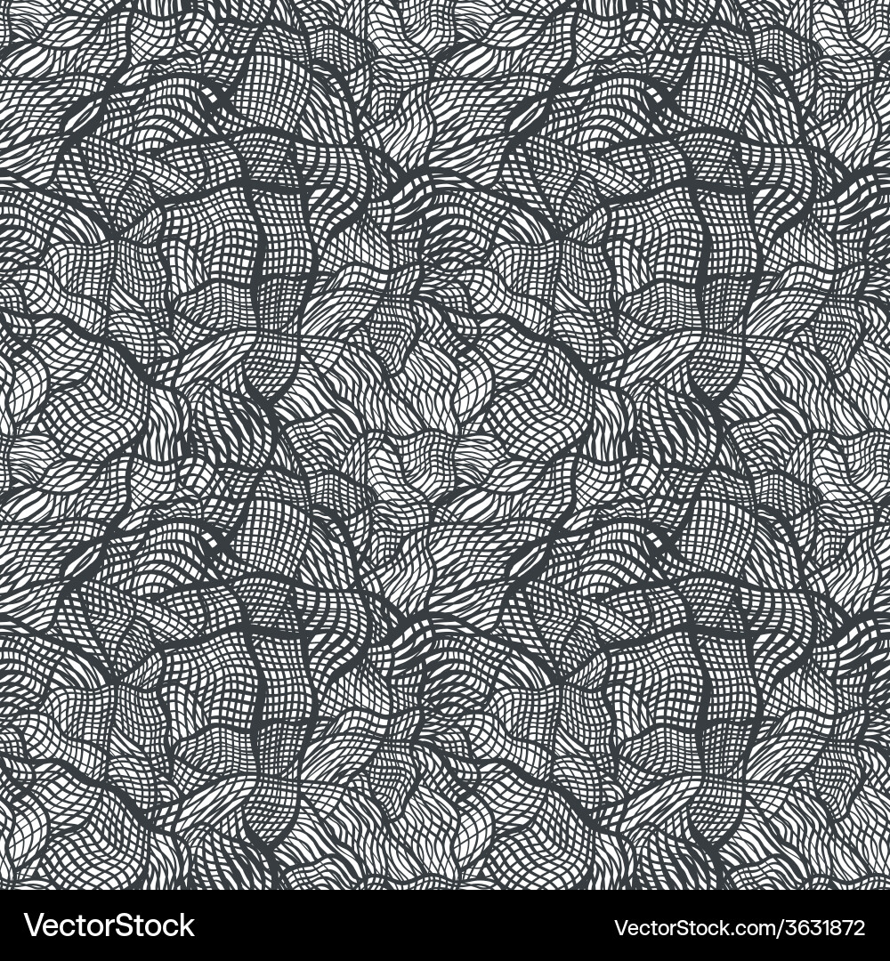 Seamless pattern with random abstract cross grid vector image