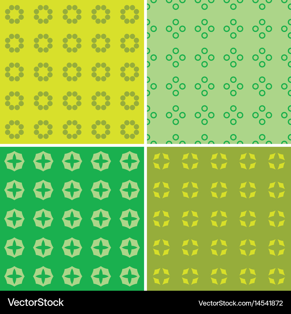 Seamless patterns vector image