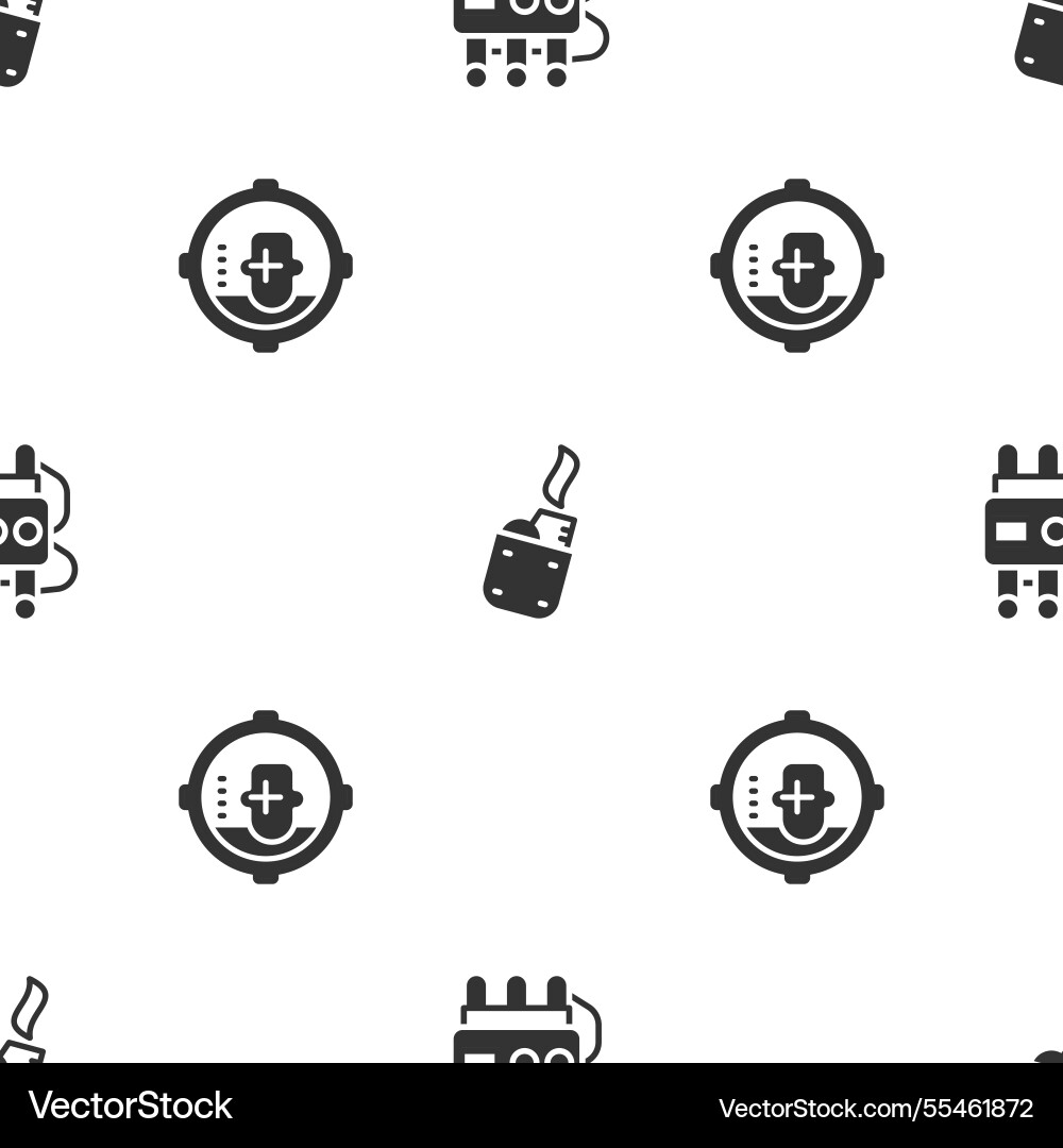 Set dynamite and timer clock lighter headshot vector image