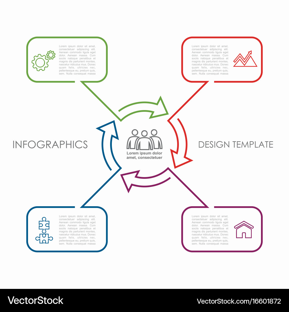 Workflow Diagram Template vector image