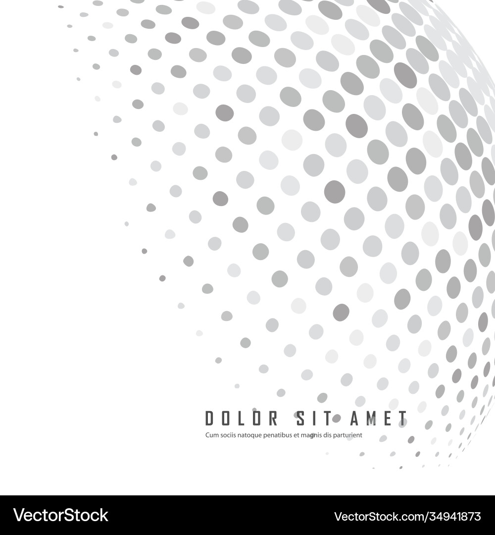 3d sphere consisting color points Vector Image