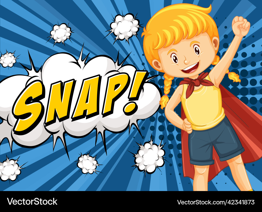 Abbreviation and facial expression retro comic vector image