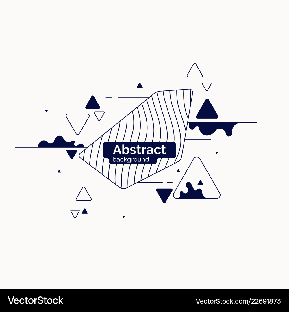 Abstract background with dynamic linear waves vector image