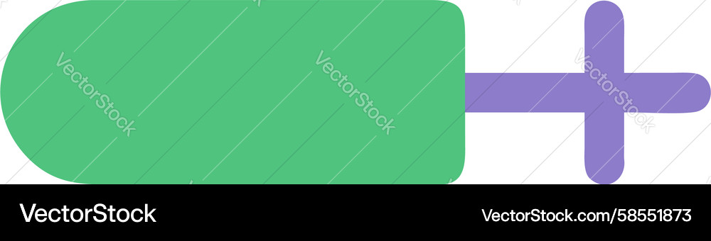 Adjustable Slider with Plus Icon Vector Image