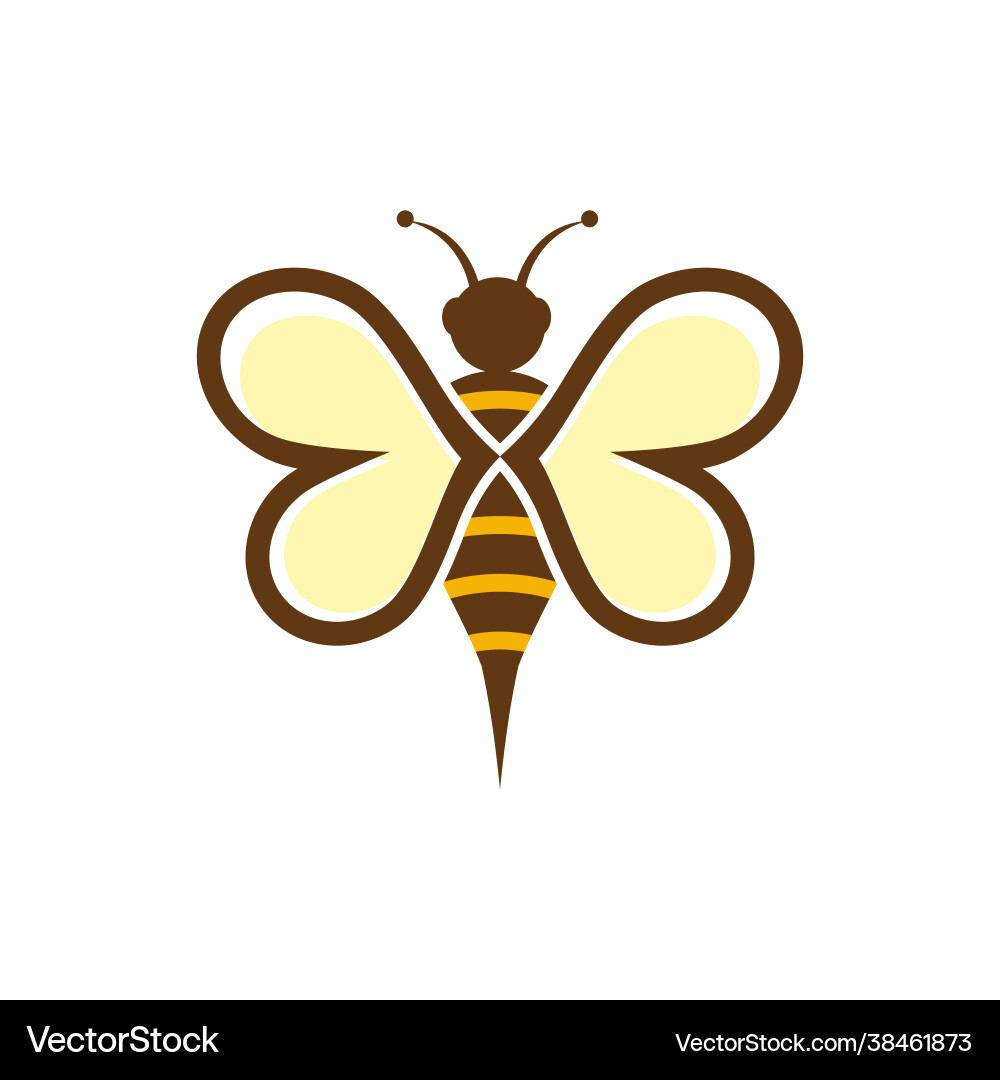 Bee element icon design Bee element icon design vector image