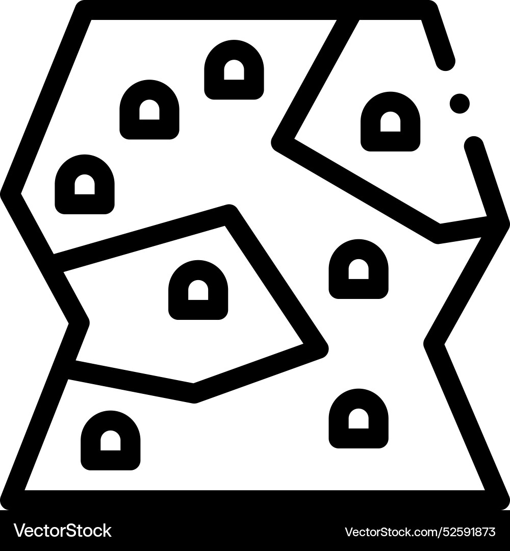 Climbing icon thin linear style design isolated Climbing icon thin linear style design isolated vector image