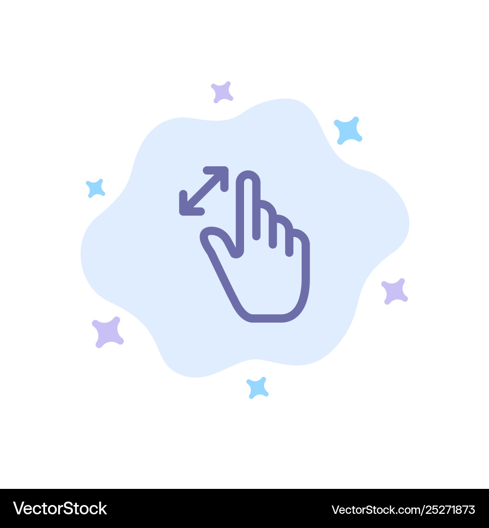 Expand gestures interface magnification touch Expand gestures interface magnification touch Vector Image