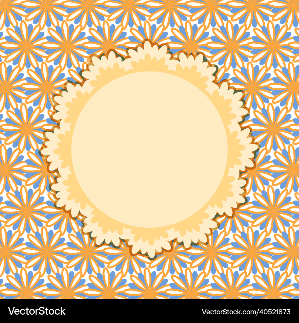 Invitation card with round vignette Vector Image
