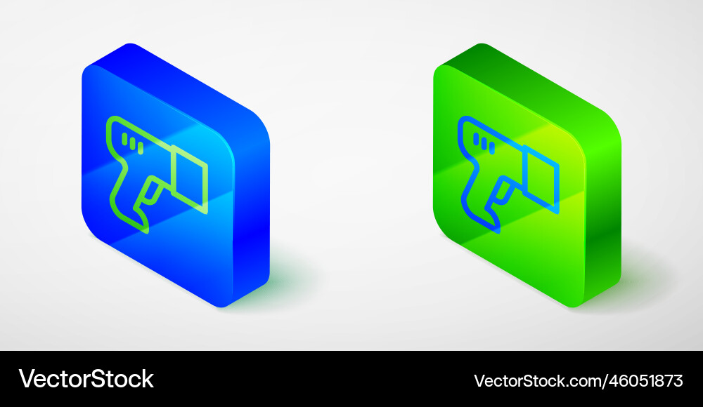 Isometric line scanner scanning bar code icon Isometric line scanner scanning bar code icon vector image