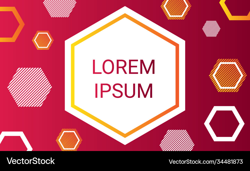 Modern and simple gradient geometric background Vector Image