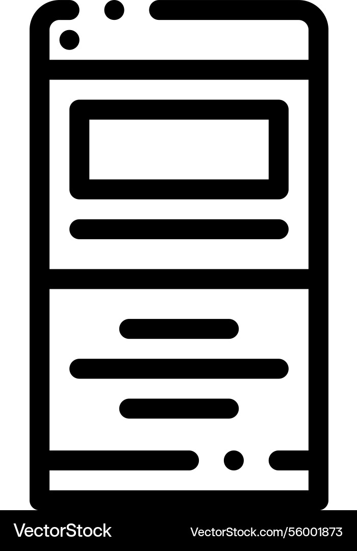 Page icon thin linear style design isolated Page icon thin linear style design isolated vector image