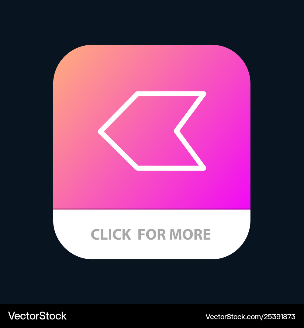 Pfeilzeiger links mobile App-Taste android Pfeilzeiger links mobile App-Taste android vektorbild