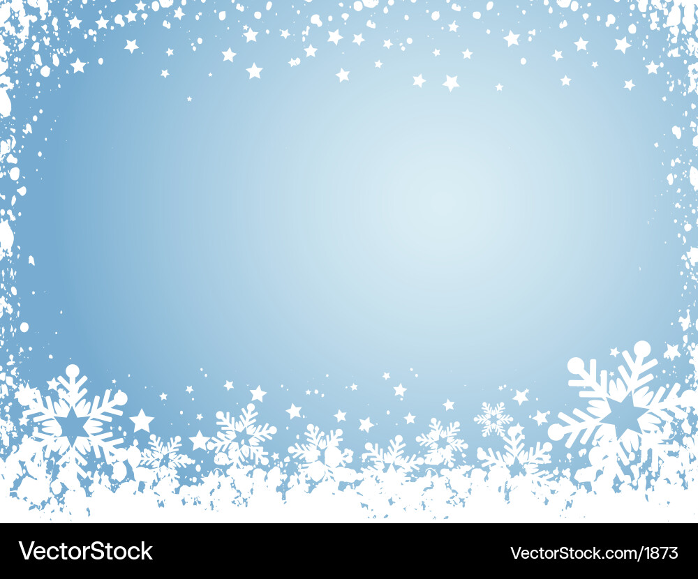 Sparkling Snowflake Background vector image