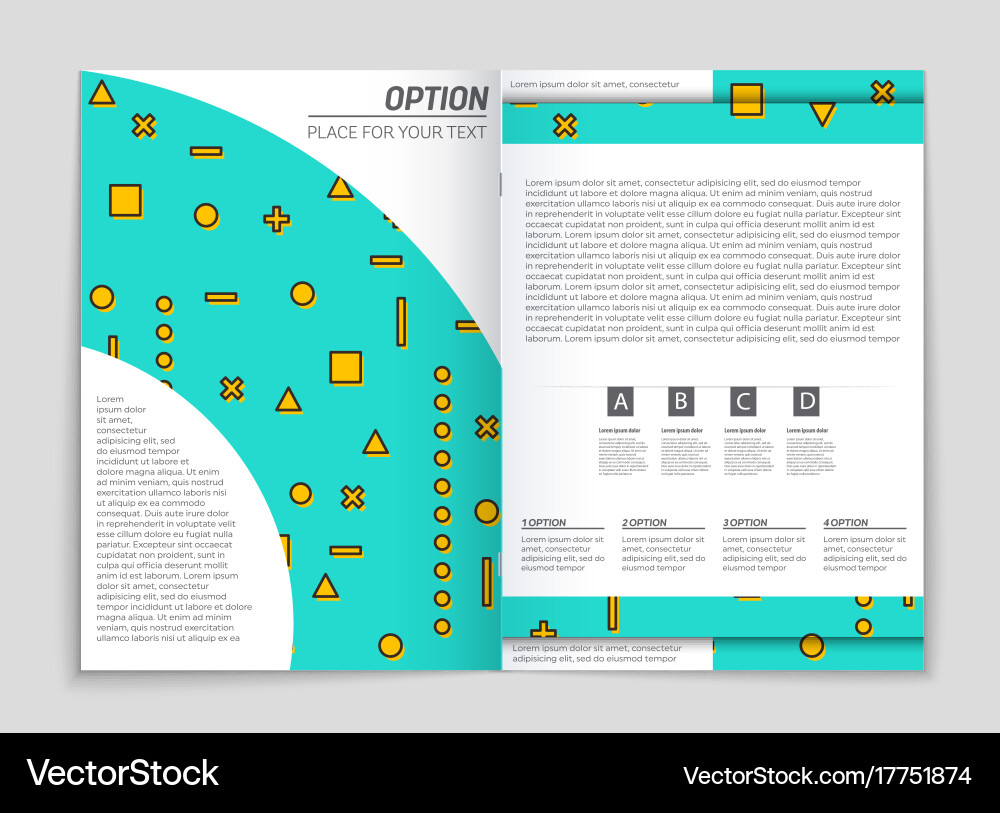 Abstract layout background set for art vector image