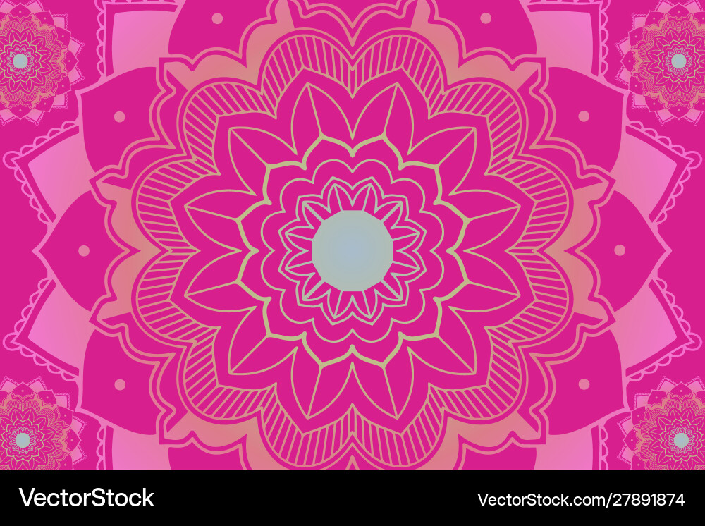 Mandala Muster auf rosa Hintergrund Mandala Muster auf rosa Hintergrund vektorbild
