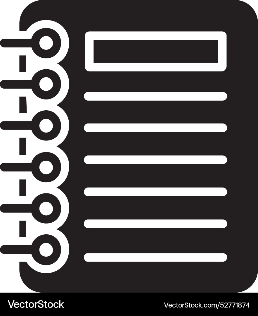Notebook icon design vector image