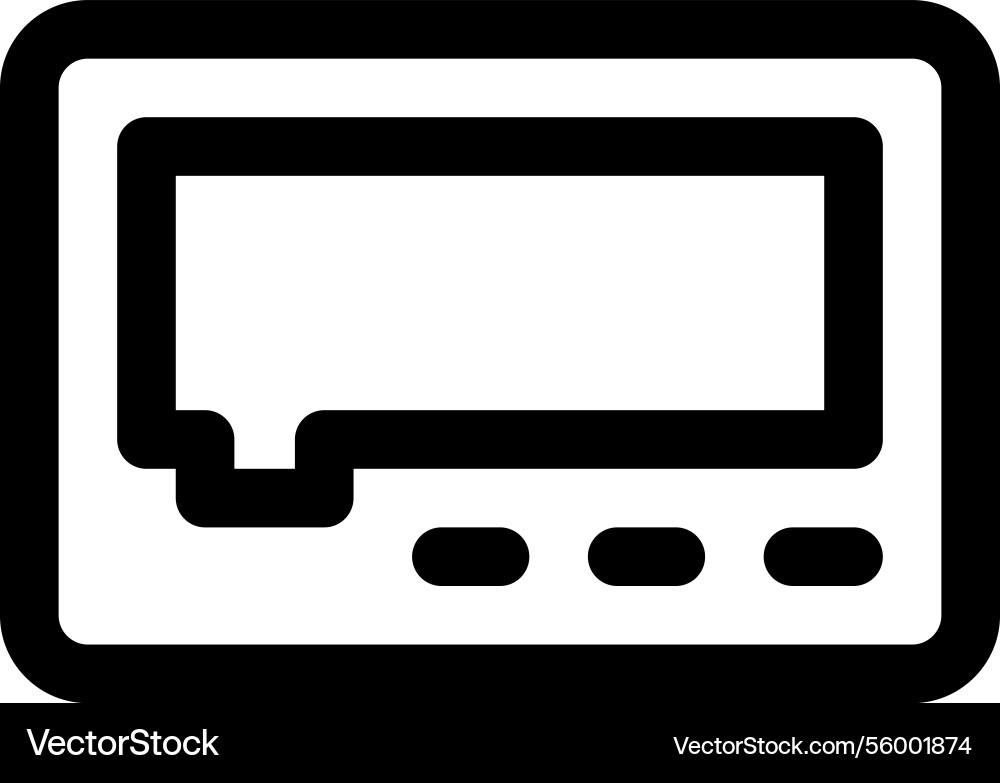 Pages icon thin linear style design isolated vector image