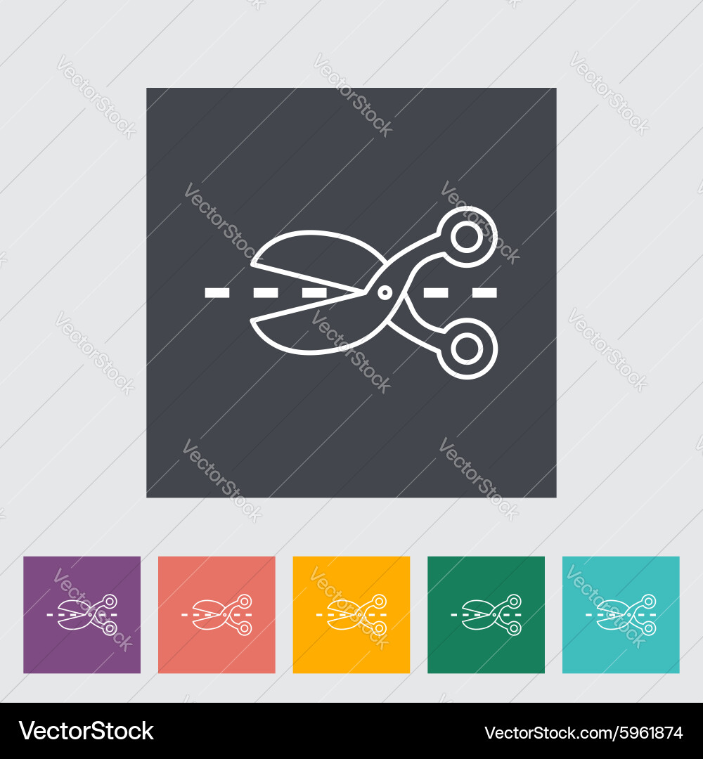 Scissors icon vector image