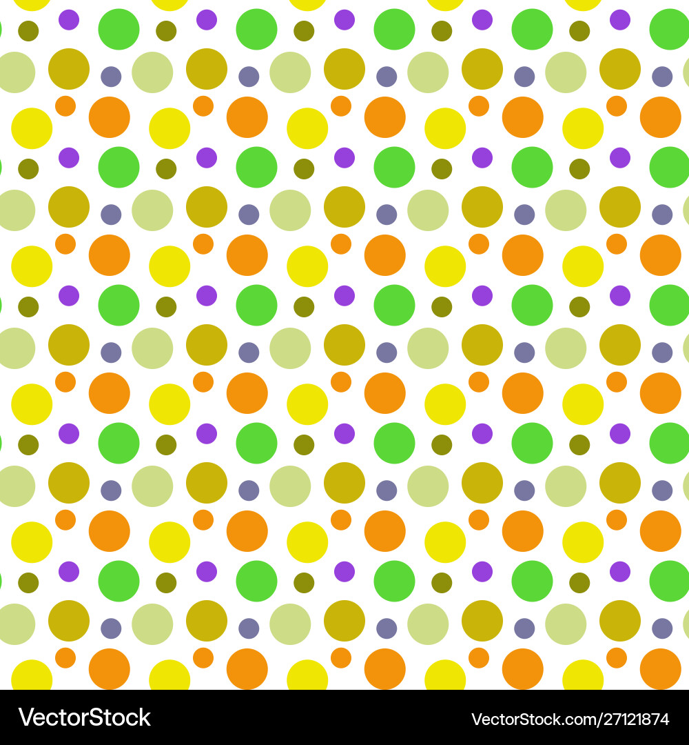 Seamless pattern multi-colored circles on a white Vector Image